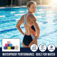 Bande de kinésiologie Rocktape, imperméable, élastique, pour le sport, pour le soutien des genoux, des épaules, des chevilles, soulagement des douleurs musculaires, OEM