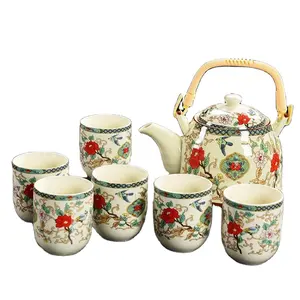 Tè in porcellana bianca set, stile giapponese
