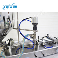 Machine automatique pneumatique haute performance YETO pour crèmes cosmétiques, lotions, gels, jus, sauces tomate, pâtes de noix et beurre de cacahuète