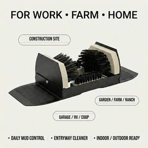 แปรง<span class=keywords><strong>ขัด</strong></span><span class=keywords><strong>รองเท้า</strong></span>แบบกว้างพิเศษ สำหรับขจัดคราบหิมะ โคลน ใช้ได้ทั้งภายนอกและภายในอาคาร รับผลิตแบบ OEM ODM ขายส่ง - Product Image 1