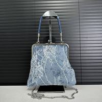 Sac à bandoulière en jean chinois pour femme, nouveau style élégant et luxueux, sac à main