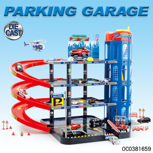 Jouets de <span class=keywords><strong>garage</strong></span> de stationnement pour enfants avec 4 étages, voitures sur rail assemblées, avec élévateur de <span class=keywords><strong>voiture</strong></span> <span class=keywords><strong>jouet</strong></span>, modèle de <span class=keywords><strong>voiture</strong></span> miniature - Product Image 2
