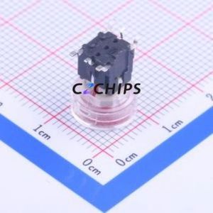 K6-6272S-02 Tactile Switch SMD Switch Single Pole Single Throw Round Button 1.6N Vertical Mount - Product Image 2
