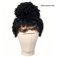 Perruque 100% Cheveux Humains Vierges, Dentelle Complète, Bouclée Crépue, Dentelle Invisible, Disponible en Queue de Cheval Haute, Perruques de Cheveux pour Salon, Commande en Gros
