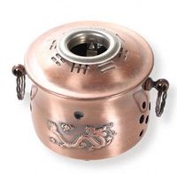 Nouveau style de brûleur à moxa en cuivre Dragon de feu, pot de moxibustion