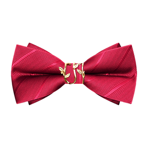 Papillon Formale in Stile Inglese-Coreano per Matrimonio Papillon da uomo. Papillon Rosso e Nero per <span class=keywords><strong>Testimone</strong></span> e <span class=keywords><strong>Sposo</strong></span> - Product Image 6