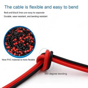 Đỏ đen song song đường dây điện công nghiệp cáp điện áp thấp lõi đồng cách điện PVC 2 lõi RVB hualian - Product Image 5