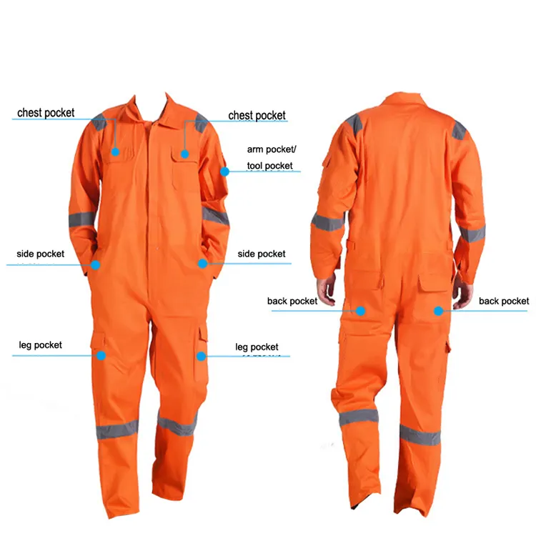 EN ISO NFPA2112 FR Overalls, flamm hemmender Overall