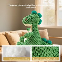Jouet pour chien interactif sonore en peluche résistant aux morsures AnYue Dinosaur, saveur originale, pour chiens de petite et moyenne taille, usage quotidien
