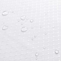 Rideau de douche en tissu polyester blanc uni, moderne, luxueux, écologique, lavable en machine, jacquard, lourd, hydrofuge