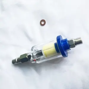 Air Oil Water Separator Filter Kit Water Trap Clear Painting Moisture Separator 1/4 Inch Thread Sprayer Air Compressor Tool