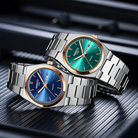 NIBOSI 2658 2024 Offre Spéciale Montre à Quartz de Luxe pour Hommes, Logo Personnalisé, Acier Inoxydable, Étanche et Lumineuse
