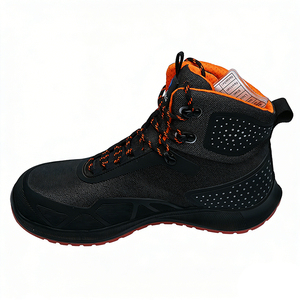 נעלי בטיחות תעשייתיות גבוהות נגד ריסוק עם מגן בוהן קומפוזיט ו-TPU לגברים ונשים - Product Image 5