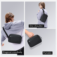 POSO Nouvelle Trousse de Voyage Personnalisée pour Accessoires Électroniques, Organisateur de Câbles Numériques, Étui de Rangement pour Câbles USB