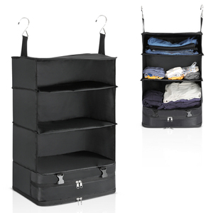Portable Closet Storage Bag Hanging Bag Wall Fording Tote Bag Hanging Handbag Storage Organizer