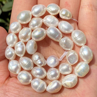 Perles de Culture d'Eau Douce Naturelles de Forme Irrégulière de Haute Qualité, Tailles Variées (4-5mm, 5-6mm, 6-7mm, 7-8mm, 8-9mm, 9-10mm, 10-11mm) pour la Fabrication de Bijoux DIY