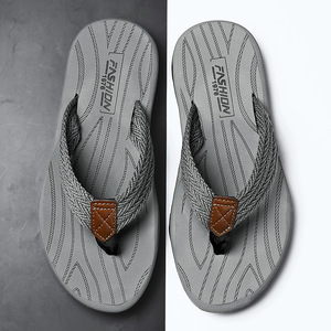 Chanclas antideslizantes de gran tamaño para hombre, sandalias de verano con suela suave, zapatillas de playa para exteriores para hombre - Product Image 4