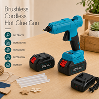 Pistolet à colle chaude sans fil 20V MAX sans balais, haute puissance, portable, professionnel, fourniture d'usine OEM/ODM, meilleure qualité, outil super amélioré