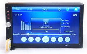 Máy Phát Thanh Xe Hơi Đa Phương Tiện 7 Inch Âm Thanh Stereo Kép 2,5D Màn Hình Cảm Ứng BT FM Mirror Link MP5 - Product Image 4