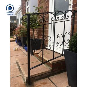 <span class=keywords><strong>Recinzione</strong></span> a <span class=keywords><strong>Steccato</strong></span> Bianca in Stile Industriale con Ringhiera in Ferro Battuto, <span class=keywords><strong>Legno</strong></span> Trattato Termicamente <span class=keywords><strong>per</strong></span> Ville - Product Image 3