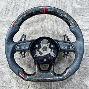 Volante de Fibra de Carbono para Audi A1 A3 8V 8P A4 B7 B8 B9 A5 B9 <span class=keywords><strong>A6</strong></span> C6 A7 C7 C8 A7 A8 B6 D4 Q3 Q5 Q7 S3 S4 S5 S6 S7 R8 Rs3 - Product Image 3
