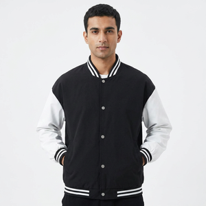 Best Manufacturing High Quality Loose <b>Bomber</b> <b>Varsity</b> <b>Jacket</b> for <b>Men</b> 100% Cotton Style Custom Logo Low Rate for Winter - Product Image 1