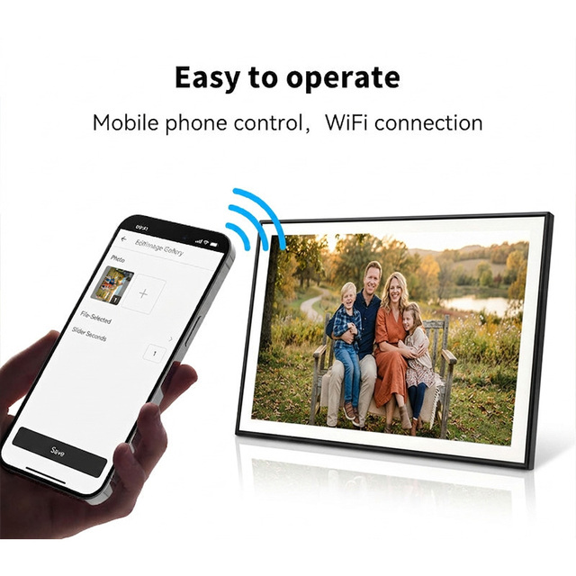 Smart Frameo App Ips E-Ink Classic Gift Electronic Multi-Sized Digital Photo Frame with WiFi