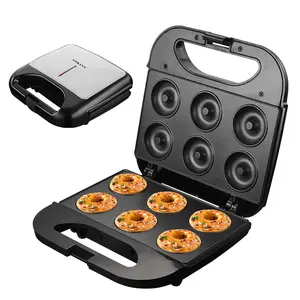 Nieuwe Rookvrije Donut Cooker Snelle Verwarming Mini Donut Automatisch Maken Machine Ontwerp Keukenapparatuur