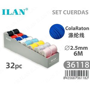 Corda a Coda di Topo in Poliestere Ilan 2,5 mm x 6 m, Set da 32 Pezzi ColaRaton - Product Image 3