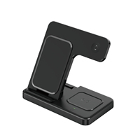 Nouveau chargeur de téléphone portable sans fil 3 en 1, station de charge rapide sans fil 15W pour Apple iPhone Airpods IWatch