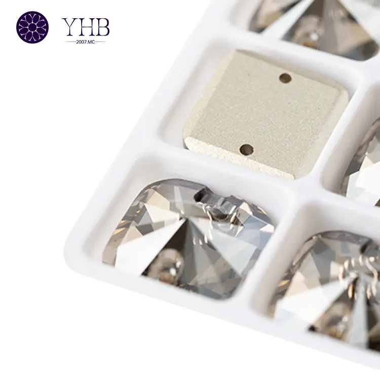 Wholesale Custom Size Color Crystal Glass Loose Flatback Rhinestones Long Sew-On Diy Crystal Fancy Stone