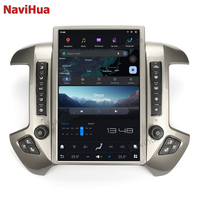 Radio Estéreo Navihua con Pantalla Tesla de 14.4 Pulgadas, Android 13, 8+128 GB, Reproductor DSP para Automóvil, para Chevrolet Silverado GMC Sierra 2014-2018