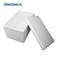 Boîte isotherme en polystyrène blanc de 11 L pour produits de pêche, emballage en EPS, boîte en polystyrène extra large, boîte en polyfoam de 20 mm