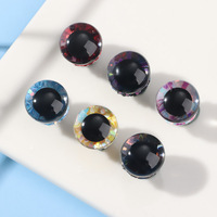 Nouvelles yeux de sécurité en plastique 3D à paillettes pour la fabrication de jouets en peluche, amigurumi, poupées rembourrées 14/16/18/20/25mm