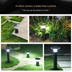 60cm năng lượng mặt trời thông minh Lawn đèn với độ sáng cao RGBW LED ánh sáng thông minh ứng dụng điều khiển & miễn phí hệ thống dây điện cho graffiti ứng dụng - Product Image 4