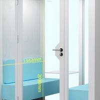 Cabine de bureau acoustique insonorisée, cabine téléphonique modulaire et mobile pour réunions, entretiens et diffusion