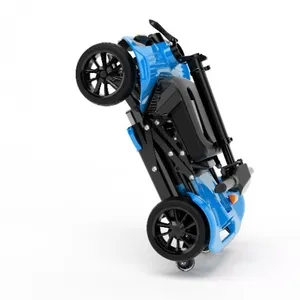 可折叠电动移动踏板车4轮带反射器，360度旋转座椅残疾人te电动踏板车