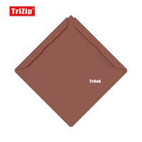 RHEINZINK Ubin Shingle Persegi, Pelapis Dinding, Pengunci Atap Seng Titanium