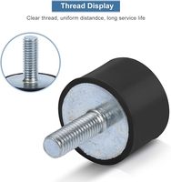 Anti-Vibrations-Gummilagerung Stoßdämpfer für Luftkompressoren Metall-Gummi-Stoßdämpfer Zylindrische Isolatorhalterungen