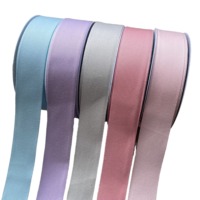 Ruban en coton de qualité supérieure, 49 couleurs disponibles, logo de marque personnalisé imprimé, ruban en coton pur pour emballage cadeau et décoration