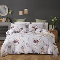 Housse de couette imprimée numérique Sabanas Drap de lit en microfibre Ensemble de literie