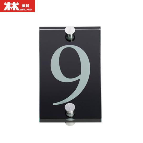 Стеклянный дверной дом номер 9 с винтами