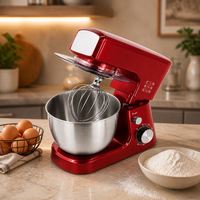 Robot pâtissier professionnel 3-en-1 avec logo personnalisé, 1600W, 6 vitesses, bol en acier inoxydable de 7L, pour battre et pétrir la pâte à pain