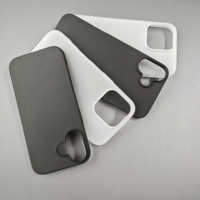 Étui souple blanc mat de 1,5 mm, étui de téléphone portable personnalisé de luxe, étui personnalisé vierge, signalisation personnalisée en TPU pour iPhone 17 16 15 14 13 12 11 Pro Max
