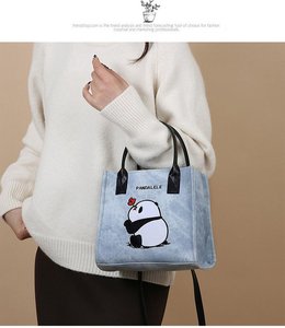 Cute <strong>Panda</strong> Pattern Tote <strong>Bags</strong> High Quality Large-capacity <strong>Bags</strong> - Product Image 5