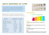 Indicateur pH acide-base Gel de silice Litière pour chat Absorbant Indicateur d'humidité de couleur unie avec parfum pour chats