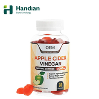 Vinaigre de cidre de pomme végétarien Premium 1000mg Gummies Supplément de santé naturel 60 Gummies Pack