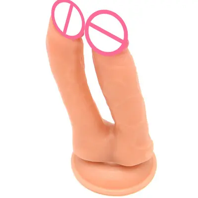FAAK दो तरफा गुदा खिलौने दो एंडेड सेक्स toys2 सिर ट्रिपल पैठ लिंग चरम सेक्स उपकरण प्लास्टिक लिंग alat सेक्स