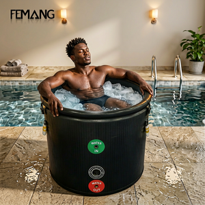 Baignoire à glace gonflable portable avec refroidisseur, <span class=keywords><strong>piscine</strong></span> de plongeon froid pour la récupération des athlètes, sauna extérieur, spa, bacs à glace en <span class=keywords><strong>PVC</strong></span> - Product Image 6