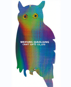 Répulsif à oiseaux suspendu pour l'extérieur, effaroucheur de pigeons et de pics-bois, dispositif réfléchissant laser double face, hibou - Product Image 5